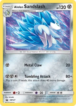 SM Black Star Promos Alolan Sandslash Pokémon card